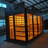 Humidor électrique sur mesure pour chambre à cigares, avec tiroirs et étagères en bois de cèdre d'Espagne, de chêne et de hêtre, et système de refroidissement