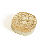 Support Petit Lot Personnalisation Alliage de Zinc Vide Solide Parfum Cas Blush Rouge à Lèvres Boîte Avec Intérieur Magnétique