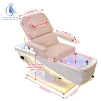 Table de massage pour salon de beauté, lit de pédicure électrique, chaise de shampooing, lit de spa pour la tête