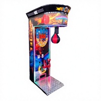 Máquina recreativa electrónica de boxeo para interiores, operada con monedas, de material metálico, con USB, para hablantes de inglés, japonés y español, con 1 año de garantía.