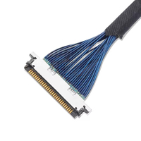 Câble micro coaxial LVDS de haute qualité à 30 broches, pas de 0,4 mm, assemblage de câbles UL94V-0 ignifuge, faisceau de câblage classé 30 V pour écran LCD
