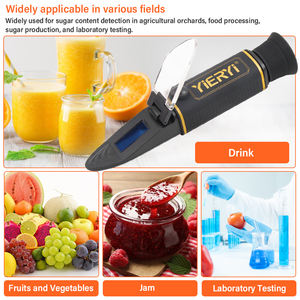Nouveau réfractomètre Brix portable 0-32% hydromètre Brix & SG à double échelle, pour le brassage de fruits, légumes, jus, confiture, vin et bière - Product Image 3