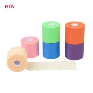 7cm*27m Wholesale Custom Muscle Avoid Allergy Non-Adhesive Under Wrap Bandage Medical Soft Foam Tape Sport