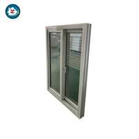 Diseño moderno UPVC Hurricane Impact Storm Window Ventanas horizontales residenciales para contenedor Pantalla deslizante a prueba de viento para el hogar