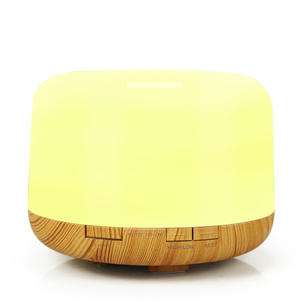 Diffuseur d'arômes à grain de bois 500 ml, humidificateur ultrasonique avec lumière LED pour la maison et le bureau - Product Image 2