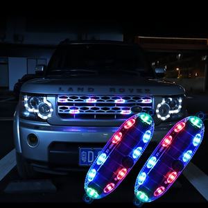 Luz de Advertencia LED Solar, Luz Estroboscópica Anticollisión para Automóvil sin Cables, Luz Estroboscópica Trasera para Motocicleta/Bicicleta - Product Image 4