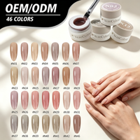 YezeColour Marque Privée OEM ODM 46 Teintes Gel UV Haute Pigmentation Nude en Pot Sans HEMA ni TPO, Lisse et Soyeux pour Manucure Professionnelle