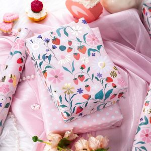 Strawberry <b>Wrapping</b> <b>Paper</b> 17 Inch X 16.5 Feet Eco-Friendly Gift Craft Packaging - Product Image 6