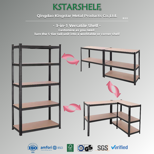 Scaffalatura Professionale per Garage, Unità di Stoccaggio <span class=keywords><strong>in</strong></span> Acciaio, Ripiani Metallici Resistenti - Product Image 2