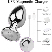Plug anal à télécommande, plug anal masculin en acier, plug anal vibrant, jouets sexuels pour femmes et hommes, massage de la prostate, jeu anal