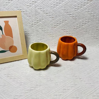 Vente en gros de tasses à café créatives mignonnes en citrouille Cadeau d'Halloween tasses en porcelaine