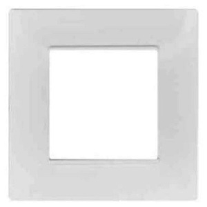 Plaque carrée blanche 2 places compatible avec Vimar Plana - Product Image 1
