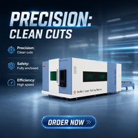 Machine de découpe laser à fibre entièrement fermée avec table d'échange double, plateau soudé de 16 mm, haute puissance, usage intensif, directement de l'usine