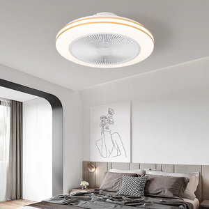 Phòng ngủ trong nhà sử dụng làm mát không khí tiết kiệm năng lượng ánh sáng Quạt tiếng ồn thấp phong cách thông minh điều khiển từ xa hiện đại Thiết kế LED quạt trần - Product Image 2