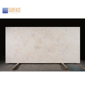 Taj Mahal bán buôn Trung Quốc đá thạch anh thấp silica Matte Đá Thạch anh nhân tạo cho Vanity đầu bàn - Product Image 1