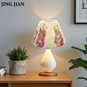 <span class=keywords><strong>Abat</strong></span>-<span class=keywords><strong>jour</strong></span> de lampe de table suspendu plissé en faux soie douce artisanal à la mode pour la décoration d'éclairage intérieur de la maison et de l'hôtel - Product Image 6