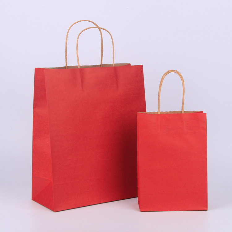 Wholesale Packaging White Kraft Paper Bag for Clothes Printed Kraft Paper Bag Brown Kraft Paper Craft Shopping Pap Bags