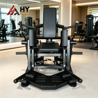 Mesin Hip Abductor Adjustable dengan Beban Plat Baja Heavy Duty untuk Latihan Otot Gluteus Medius Paha Luar, Penggunaan Komersial