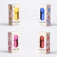 Fabricant à bas prix boîte de papier avec logo en relief petite boîte d'emballage cosmétique pliable vide pour vernis à ongles avec boîte à fenêtre