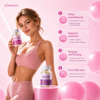Cápsulas de Aceite para Masaje de Glúteos y Senos KORMESIC, Marca Privada, 0.8ml*30, para Aumento de Glúteos, Levantamiento de Cadera, Mayor Volumen, a Base de Hierbas para Mujeres