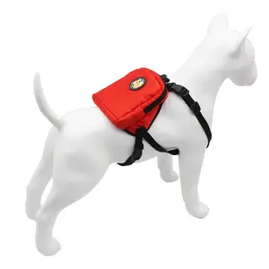 Correa de pecho de poliéster para perro y gato, malla transpirable, arnés, <span class=keywords><strong>Collar</strong></span> con mochila grande - Product Image 1