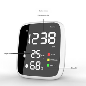 Mini détecteur de CO2 rechargeable par USB, capteur de température et d'humidité, moniteur de qualité de l'air en temps réel, alarme sonore - Product Image 5