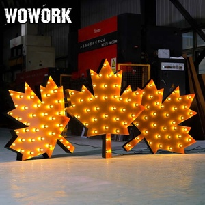 WOWORK metal Vintage barbacoa tienda marco patatas fritas luz <span class=keywords><strong>de</strong></span> neón personalizable tienda centro comercial <span class=keywords><strong>restaurante</strong></span> fondo decorativo - Product Image 4