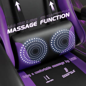 Silla Gamer Ergonómica Reclinable AJUNION de Piel Sintética Silla Giratoria con Reposapiés y Soporte Lumbar Silla de Oficina Estilo Carreras - Product Image 5