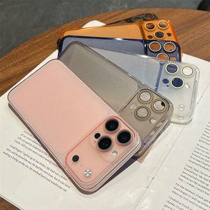 Coque de téléphone portable en TPU mat antichoc pour iPhone 17 Air 16 15 14, avec dos transparent et film protecteur d'appareil photo - Product Image 4