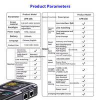 Analyseur de réseau haute précision FNIRSI LPM-10, testeur de câble réseau POE, multifonctionnel, anti-interférences, compatibilité universelle