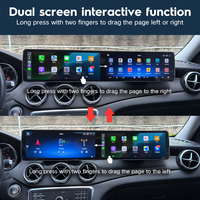 Lecteur DVD de voiture à double écran 12,3 pouces, autoradio Android, navigation GPS, CarPlay pour Mercedes-Benz Classe A (W176) CLA C117 GLA X156 B W246