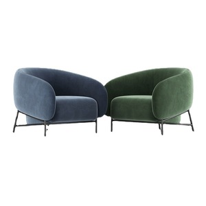 Poltrona Singola in Stile Italiano Minimalista, <span class=keywords><strong>Design</strong></span> Nordico Moderno, Lusso Leggero per Piccoli Appartamenti, Sedia da <span class=keywords><strong>Soggiorno</strong></span> e Reception - Product Image 2