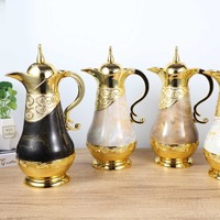 Termo de café árabe Cafetera 1000ml Frasco de café árabe Tetera aislada Tetera árabe Cafetera árabe Olla árabe 1000ml