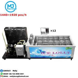 12 Molds Commercial Ice Lolly Popsicle Machine factory price