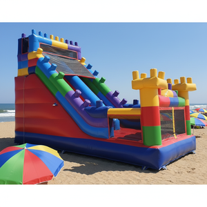 Toboggan gonflable géant personnalisé pour l'extérieur, toboggan gonflable de qualité commerciale, château gonflable pour jeux en plein air, location commerciale - Product Image 2