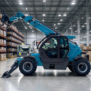 Chariot télescopique de 10 m de hauteur, capacité de 3500 kg, avec benne, balayeuse et lame à neige en option pour les travaux municipaux de déneigement - Product Image 5