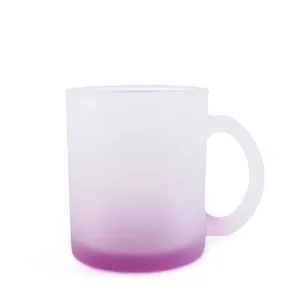 Canecas de vidro fosco personalizadas, canecas de vidro com transferência de calor, impressão de logotipo, xícara de café, caneca de natal, presente bonito - Product Image 5