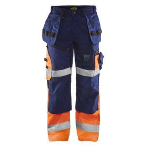 BLAKLADER - 150818608953C156 Pantalon haute visibilité X1500 Bleu marine/Orange-EAN 7330509387498 HI-VIS WORKWEAR - Product Image 1