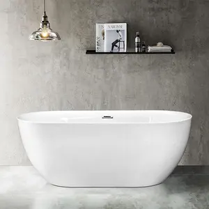 Aokeliya stylish acrylic 1800 freestanding bathtub soaking tub used for bathroom