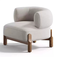Fauteuil de loisirs individuel moderne en tissu capitonné JP – Chaise d'appoint confortable pour lecture, chambre, salon, salle à manger, bureau à domicile