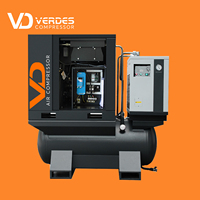 Compresseur d'Air Industriel Électrique à Vis Rotative Intégré 3-en-1 avec Sécheur d'Air Combiné, Capacités 200 L, 300 L, 400 L, 500 L