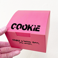 Emballage en carton pliable personnalisé pour aliments cuits au four boulangerie Offre Spéciale emballage pour pâte à biscuits biscuit avec logo