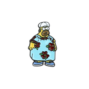 Gran oferta, insignia de Metal de Simpsons, diseño divertido, esmalte de Anime de dibujos animados para Pin de solapa para decoración de mochila escolar, regalo de joyería para láser - Product Image 4