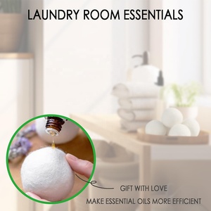 Boules de séchage en laine biologique de 7 cm pour le lavage du linge, produits les plus vendus en 2024, nouvelle tendance aux États-Unis, boules de séchage compostables, lot de 6 - Product Image 4
