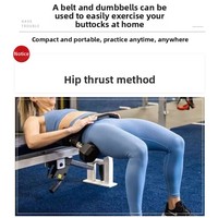 Cinturón Portátil para Ejercicios de Glúteos Modelo 03 para Entrenamiento con Mancuernas y Soporte para Fitness de Cadera - Soporte Unisex para Entrenamiento con Pesas