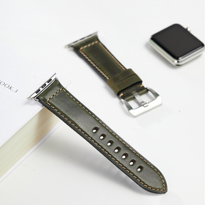 Sostituzione del <span class=keywords><strong>cinturino</strong></span> dell'orologio <span class=keywords><strong>in</strong></span> vera <span class=keywords><strong>pelle</strong></span> Horween Chromexcel per <span class=keywords><strong>Apple</strong></span> <span class=keywords><strong>Watch</strong></span> e orologi generali (accetta altre personalizzazioni) - Product Image 2