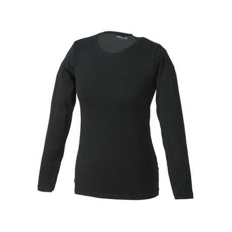 Tangy-T Fashion Long Sleeve Shirt with Elastane Breathable and Stylish for Spring and Autumn Solid Print Pattern Short Length