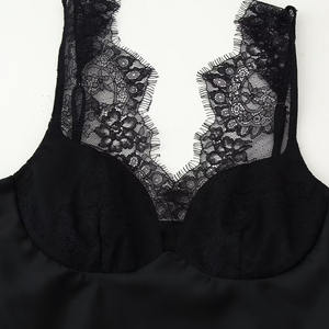 PB & ZA donne 2025 estate nuova moda in <span class=keywords><strong>pizzo</strong></span> in raso Texture canottiere Vintage senza schienale femminile Camis Chic <span class=keywords><strong>top</strong></span> - Product Image 3