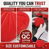 Dompet Koin Kulit PU Bentuk Hati Merah Mewah Mini Kecil dengan Resleting untuk Wanita, Gantungan Kunci Lucu, Kantong Uang Receh Grosir B2B