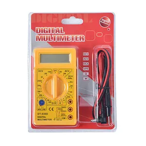 Measure Voltage Ampere Ohm Tester Probe Diode and Transistor DT-830D Digital Multimeter Multi Tester with Blister Pack